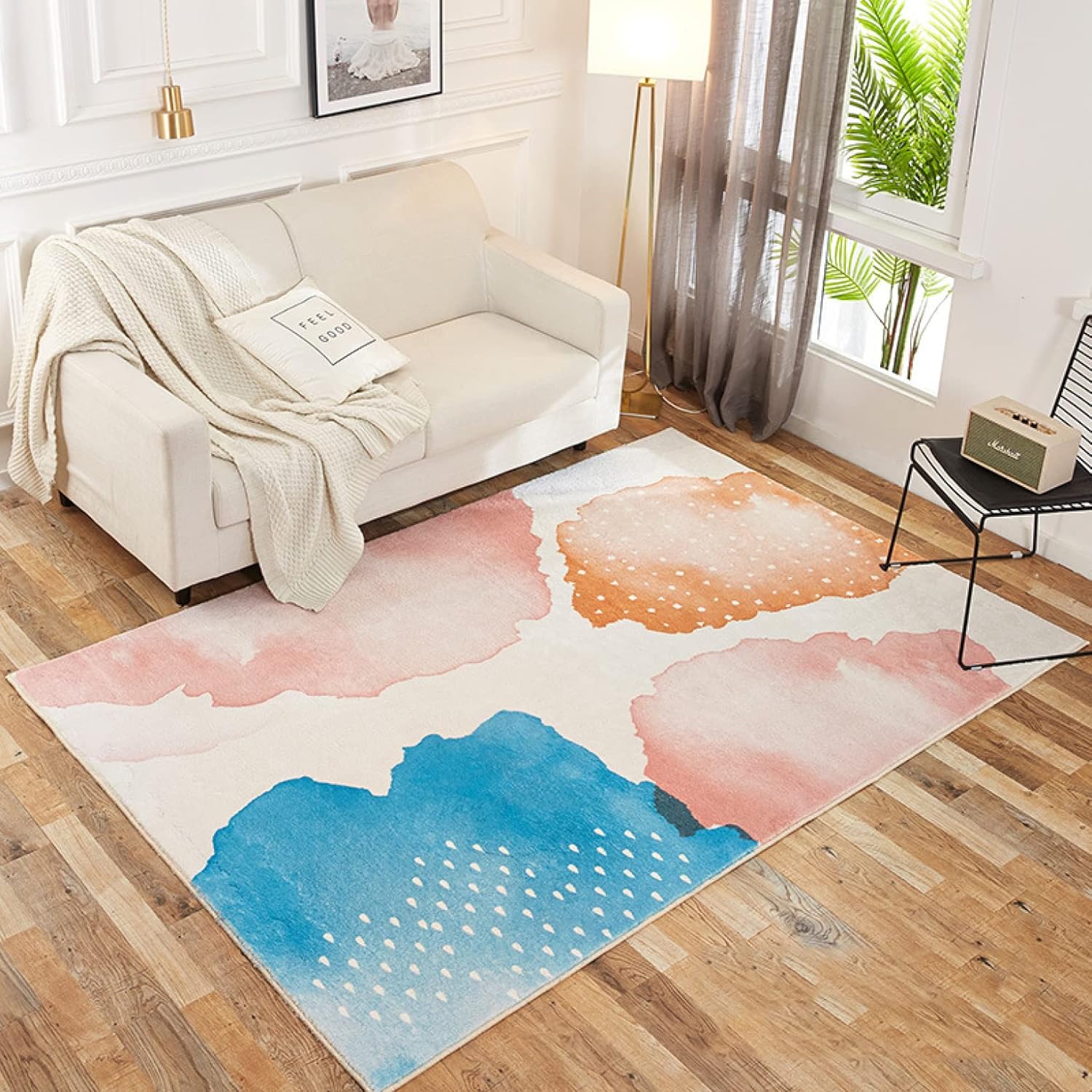 ラグマット カーペット ins風 120CM*160CM ラグ 水洗い ラグマット 冷房対応 シャギーラグ 防音 ダイニングラグ ラグカーペット 冷房対応 じゅうたん 大判 一年中利用タイプ モダン