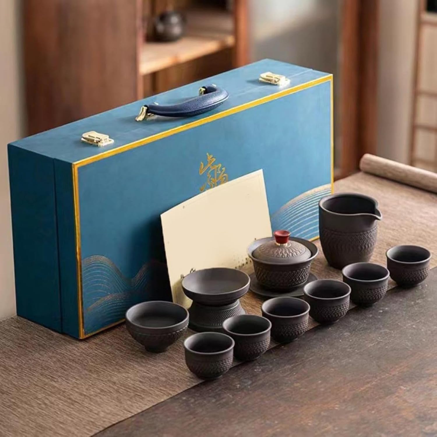 茶器セット ティーセット 湯呑み セラミック 耐熱 タイプ10 ティーカップ 陶瓷茶具湯呑みセット 陶器 湯呑み 茶碗 ティーカップ 来客用 茶器セット 陶磁 お茶出し 煎茶碗 茶筒 日本茶 父の日の