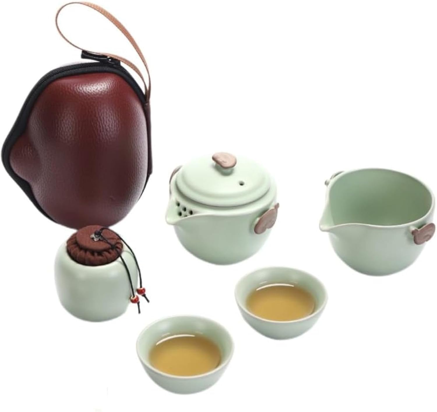 【楽天市場】茶器セット 中国茶器セット ティーポット 茶具茶盤 創作茶器 茶具ティーポット 陶器 海外旅行 便利グッズ 携帯急須茶器通勤 旅行
