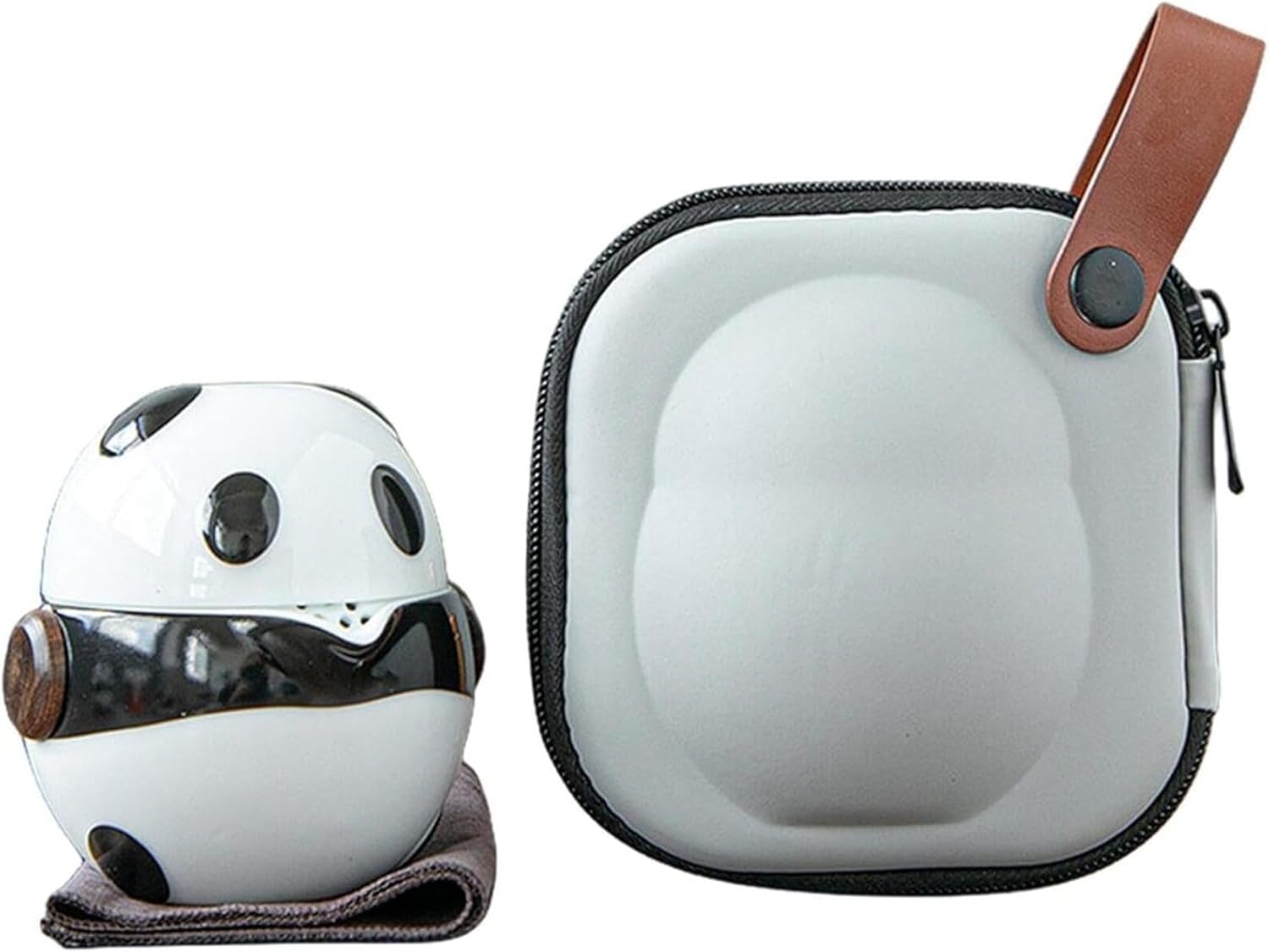 ティーセット セラミック 茶器 急須 茶器セット 中国茶器 かわいい パンダ 茶具 湯呑みセット 収納バッグ付き 和風 茶わん 茶筒 登山 お出かけ用 ティートレー 紅茶 自宅用 日本茶 お茶缶 キャ｜Funny Life 店