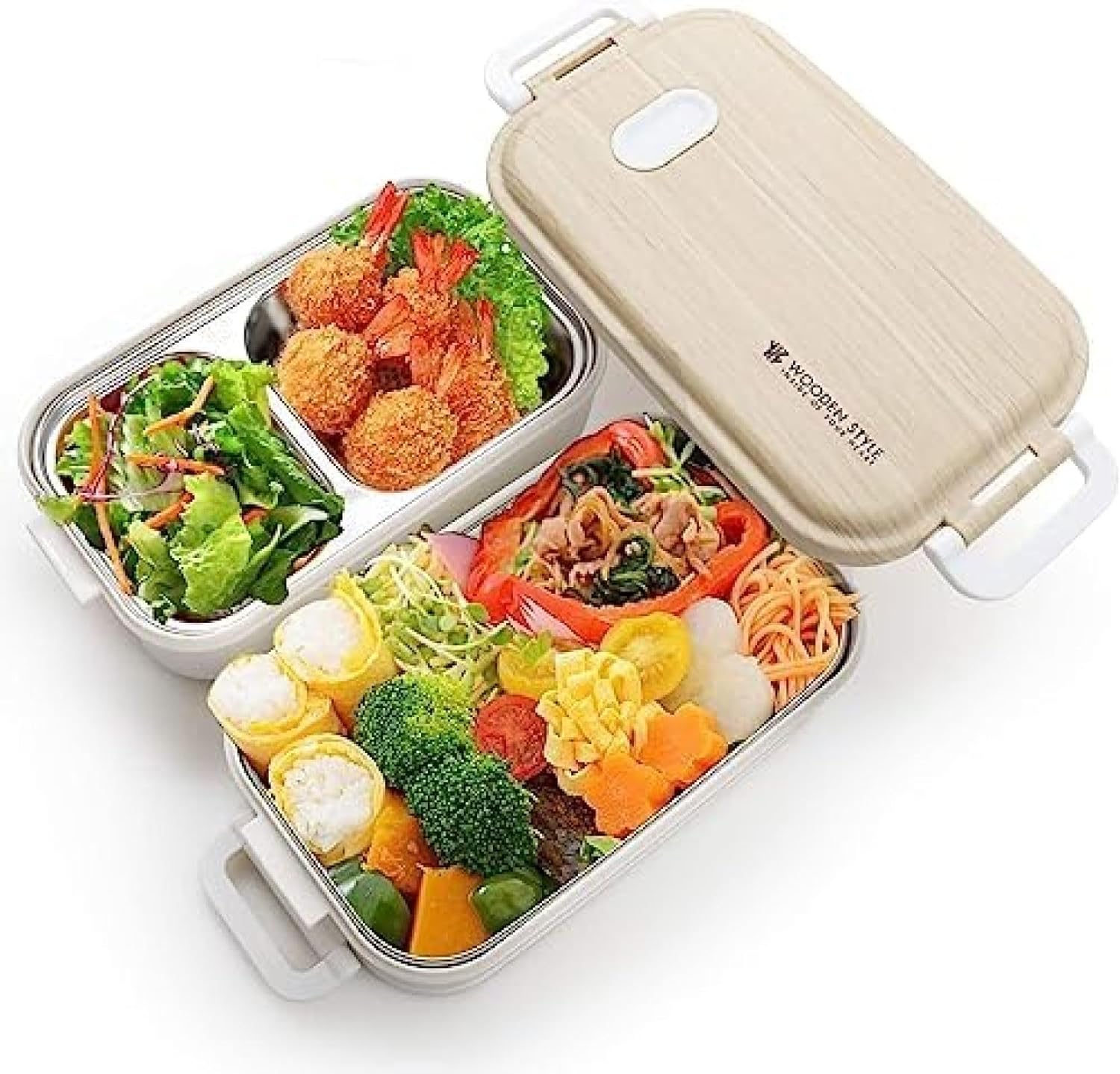 弁当箱 1600ml 大容量 二段 お弁当箱 ランチボックス べんとう箱 女性 男性 高校生 通勤 漏れ防止 おしゃれ 軽量 レンジ
