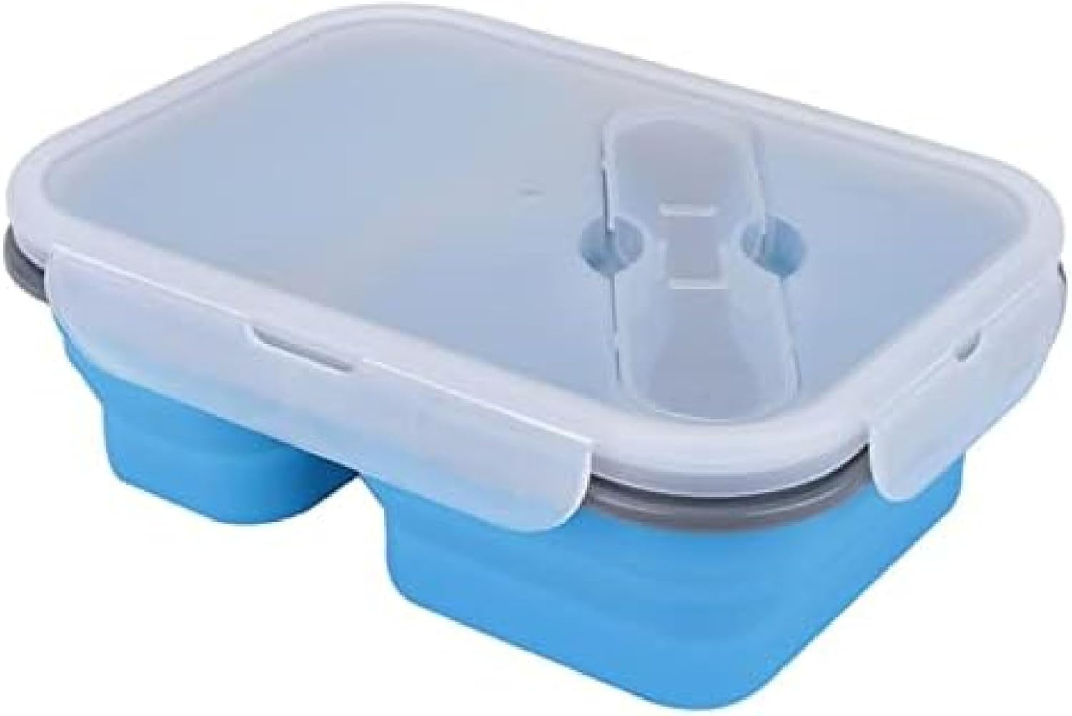 シリコンランチボックス - 2 グリッド シリコン ランチ ボックス | 大部分の再利用可能なシリコン食品保存容器 電子レンジ食器洗い機対応 Lippsy 7,412円