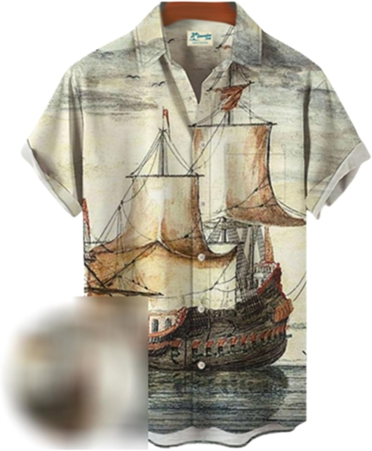 アロハシャツ メンズ ビーチシャツ ハワイシャツ 古着風 レトロ 半袖シャツ 夏服 折り襟 リラックス 総柄 薄手 軽量 吸水性 速乾性 UVカット服 カジュアル 形態安定 ハワイ風 リゾート 海