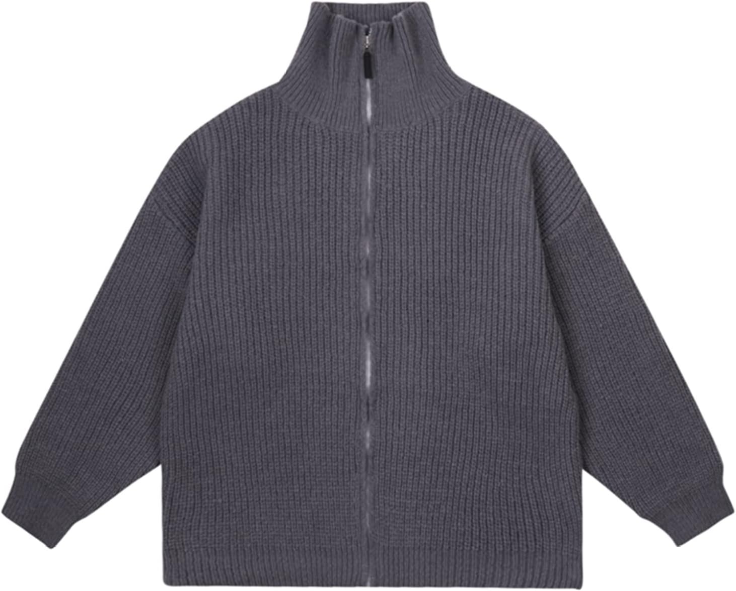 カーディガン セーター メンズ 長袖 ジャカード織 タートルネック ビッグシルエット 春秋冬用 防寒服 前開き トップス 若者 学生 ストリート 韓国風 アウター 秋冬の定番 コーディネート
