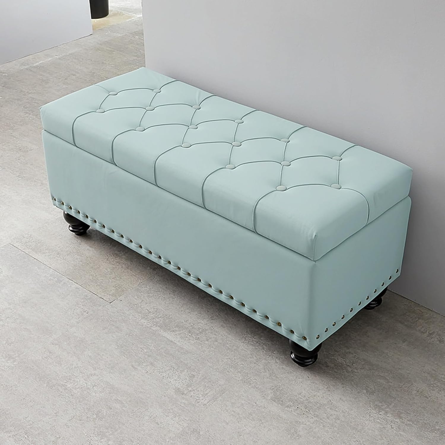 玄関ベンチ 収納ベンチ 収納スツール 収納ボックス オットマン フットレスト 脚付き 足置き 80*40*45cm 踏み台 腰掛け 大容量 ソファベンチ ストレージチェア リビング 衣類 おもちゃ 高|Funny Life 店