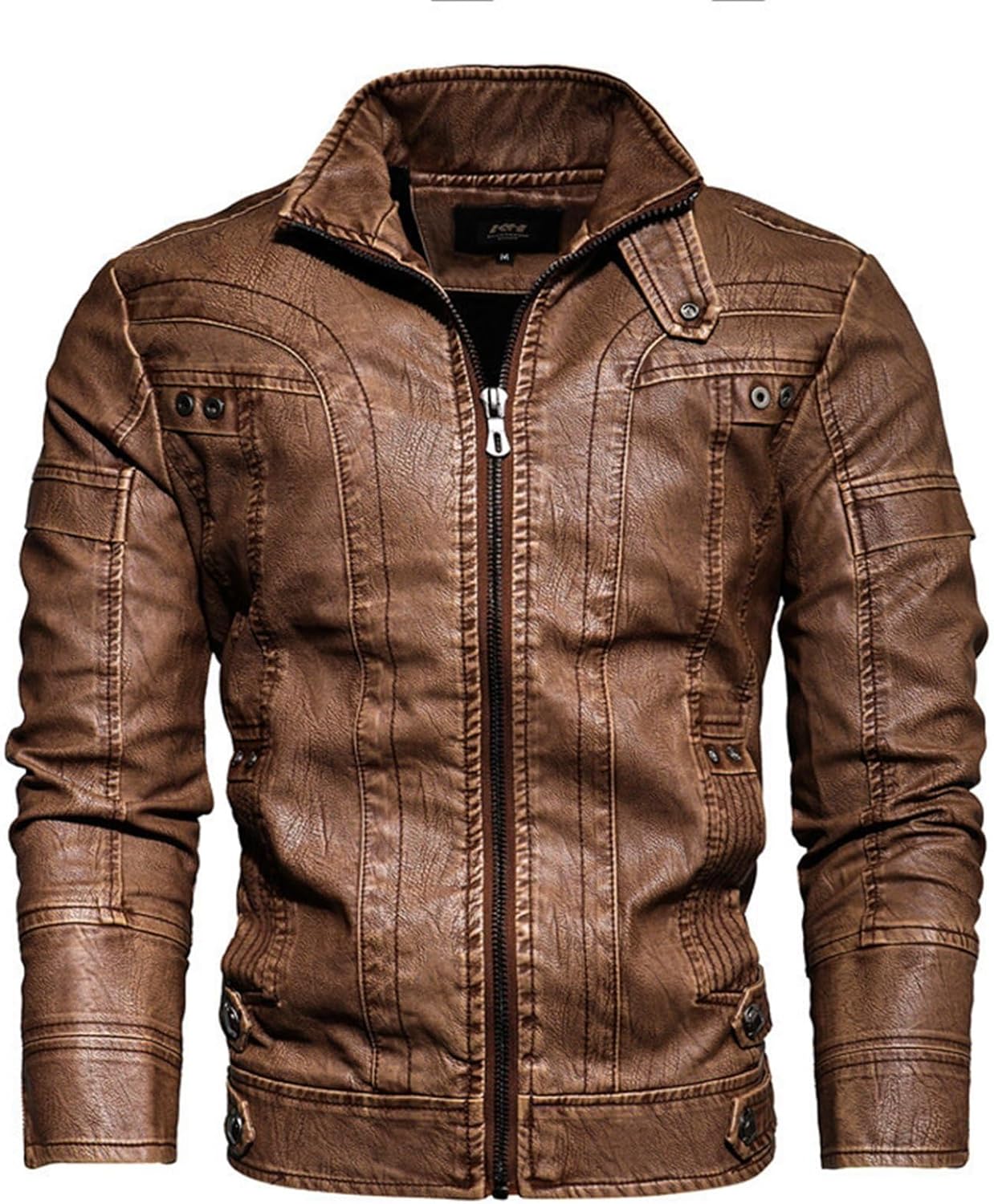 レザージャケット 5xl 大きい メンズ PUレザー ライダースジャケット 革ジャン 裹ボア 秋冬 ブルゾン バイクジャケット 立襟 あったか 厚い 保温 おしゃれ ビンテージ? ヴィンテージ スリム|Funny Life 店