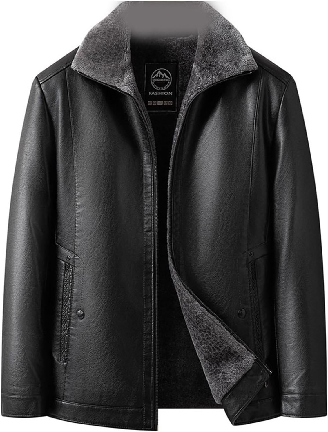 本革ジャケット 4xl メンズ ラム革 ジッパー付 裏ボア おおきいサイズ ビジネス レザージャケット 革ジャン アウター 秋冬 折り襟 防風 保温性 着心地良い 厚さ おしゃれ ブルゾン 紳士着 通｜Funny Life 店