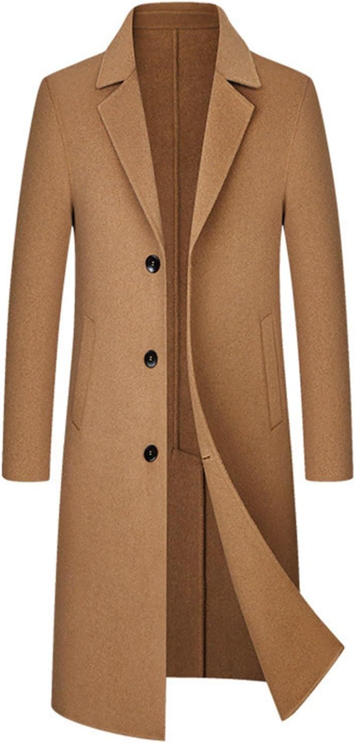 チェスターコート メンズ ラシャジャケット ロング丈 秋冬 春服 スーツ襟 テーラードジャケット 厚さ あったかい 防寒 ビジネスアウター トレンチコート コーディネート シンプル 着回し｜Funny Life 店