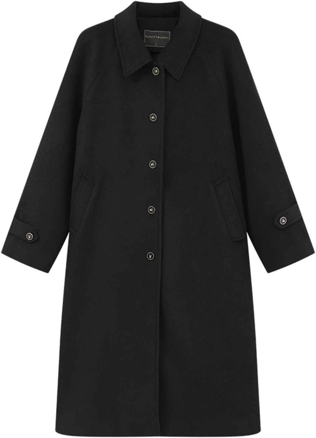 ラシャ厚地の外套 レディース トレンチコート ロング丈 春服 秋冬服 防寒 保温 あったか 厚地の外套大きさ 着痩せ 日系 ヴィンテージ 名取り草留め 第一義的 朦々たる 通い通学 窈窕たる 成年者っぽい
