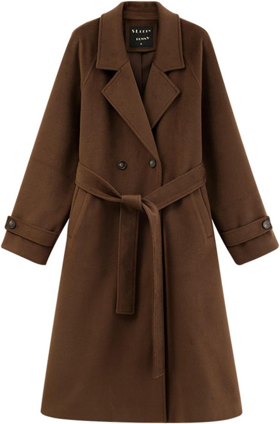 チェスターコート レディース ラシャ厚地の外套 ロング丈 秋冬 春服 厚さ あったかい 防寒 背広襟 テーラードジャケット 厚地の外套厚地の外套 胴締め付き添い人 合わせ分かりやすい レトロ 心地好い 窈窕たる