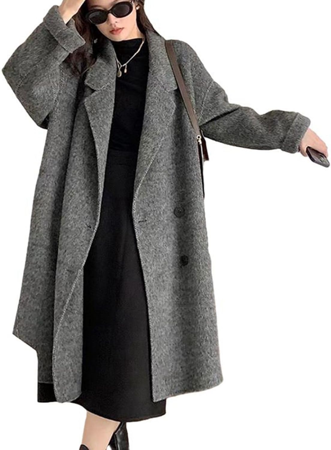 ウールコート レディース チェスターコート ロング ラシャコート 秋冬服 保温 スーツジャケット テーラード ビックシルエット 着痩せ レイヤード系 フェミニン 外出 カジュアル ベーシック
