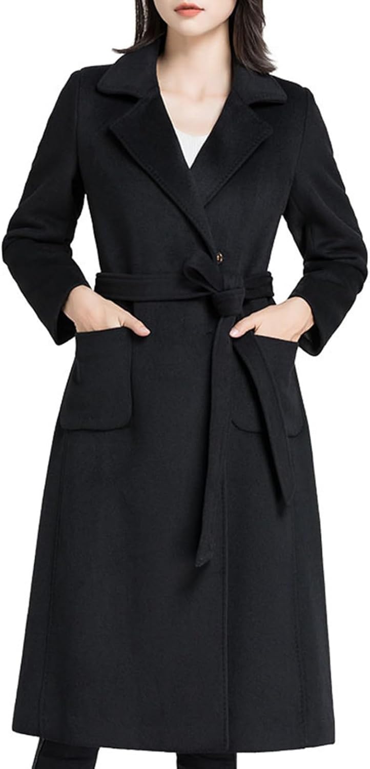 チェスターコート レディース ラシャコート ロング テーラードジャケット スーツ襟 厚手 秋冬服 防寒対策 ウール混紡 ベルト付き Aライン ゆったり 通勤通学 仕事 大きいサイズ フェミニン
