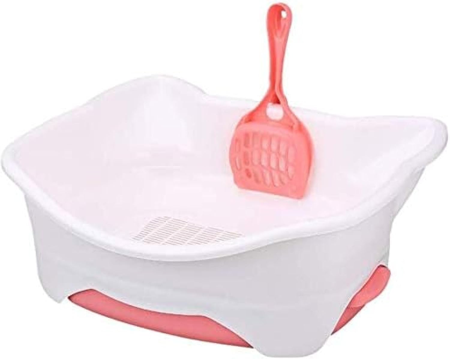 猫用トイレ本体 ビッグスペースペット 環境に優しい耐久性のあるプラスチック製の猫用トイレ 58*39*21cm