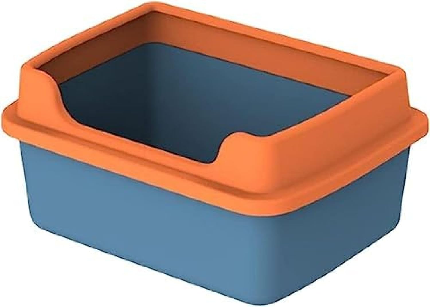猫用トイレ本体 38*29*18.5cm 屋内 猫用 猫砂箱 オープンエア ハイサイド キティ砂トレイ ロープロファイル キティ砂パン 猫砂パン 子猫 砂パン用緑