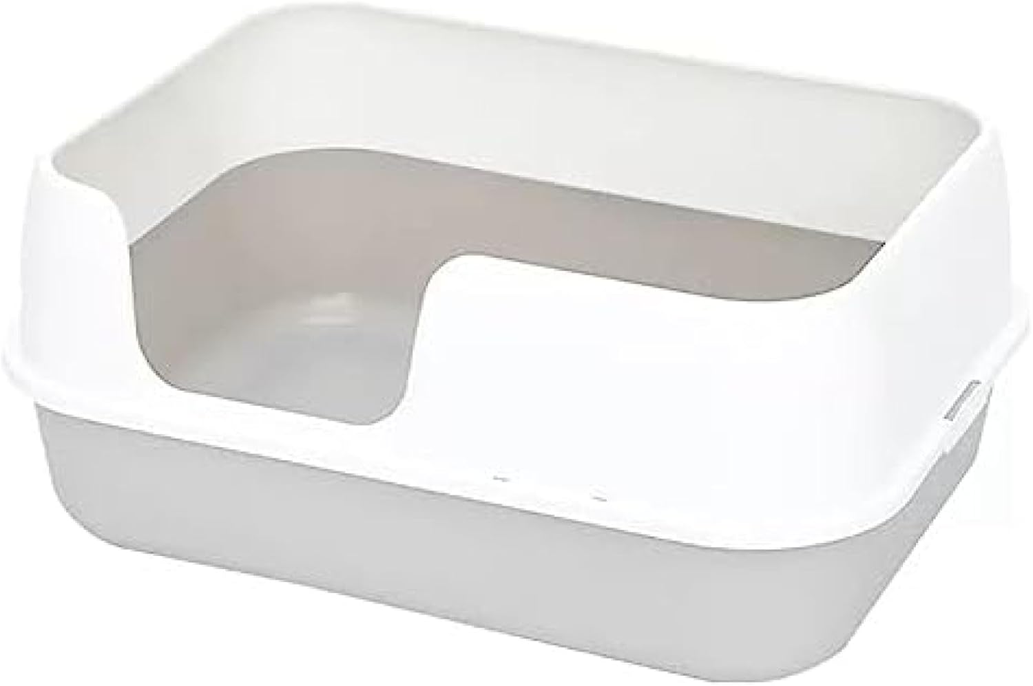 猫用トイレ本体 オープンタイプ 深型 桃紫色 子猫 成猫 ネコトイレ ハーフカバー 飛び散らない 足に砂残らない 可愛い おしゃれ 清潔 抗菌 快適 猫トイレ スコップ付き 掃除しやすい システムトイ|Funny Life 店