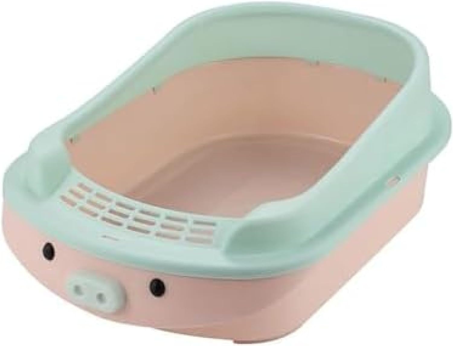 猫トイレ システムトイレ 大型猫用 大容量 ワイドサイズ 猫用トイレ本体 オープンタイプ 砂飛び散り防止 取り外し可能 掃除簡単 清潔 洗える ネコトイレ スコップ付き 耐久性 動物型 ピンク 可愛い|Funny Life 店