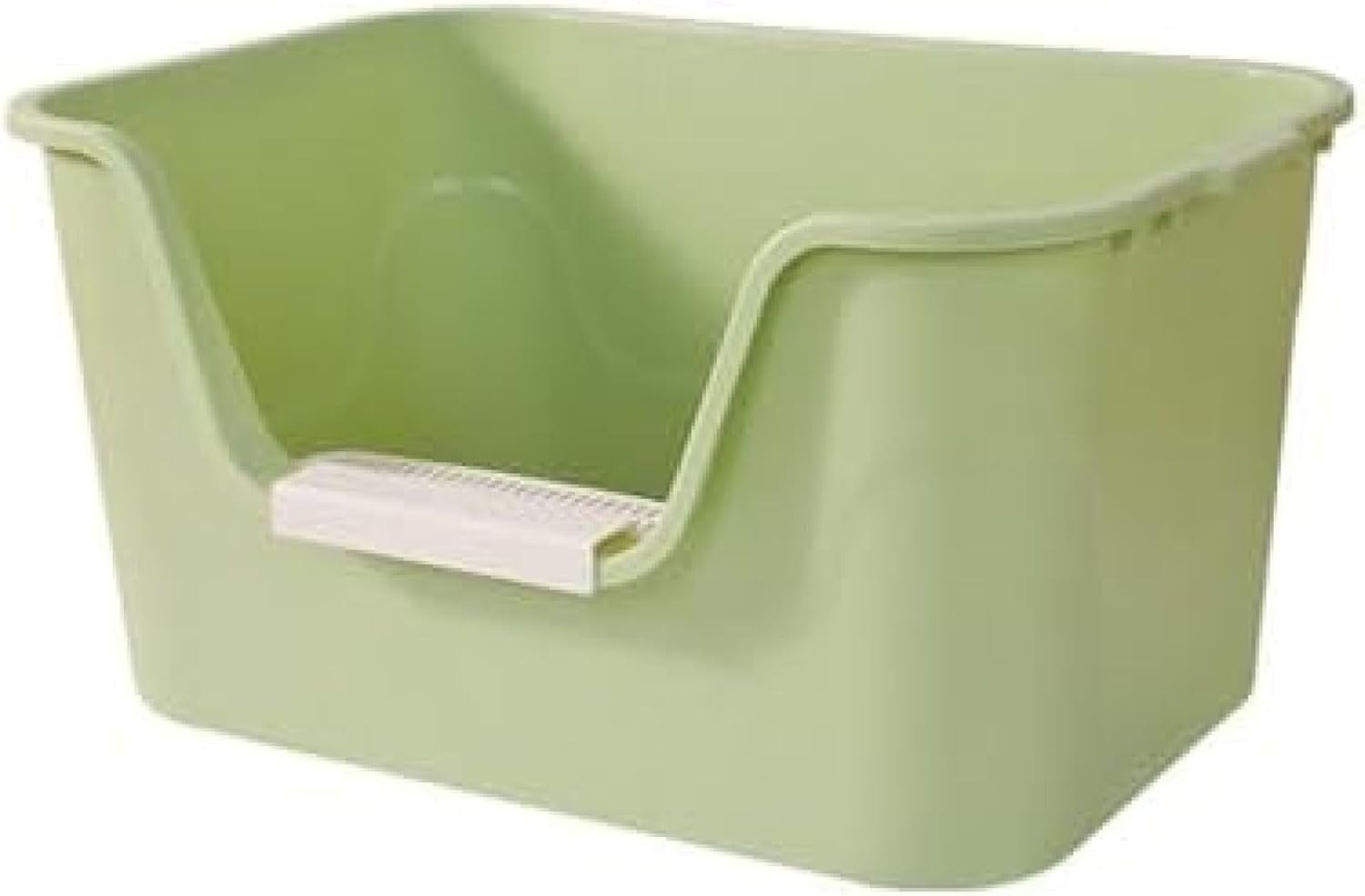 猫トイレ 大きめ 深型 ゆったり広々サイズ 猫用トイレ本体 一体成形 オープンタイプ 飛び散らない 掃除簡単 清潔 洗える ネコトイレ システムトイレ スコップ付き 耐久性 大型猫 多猫 シンプル グ