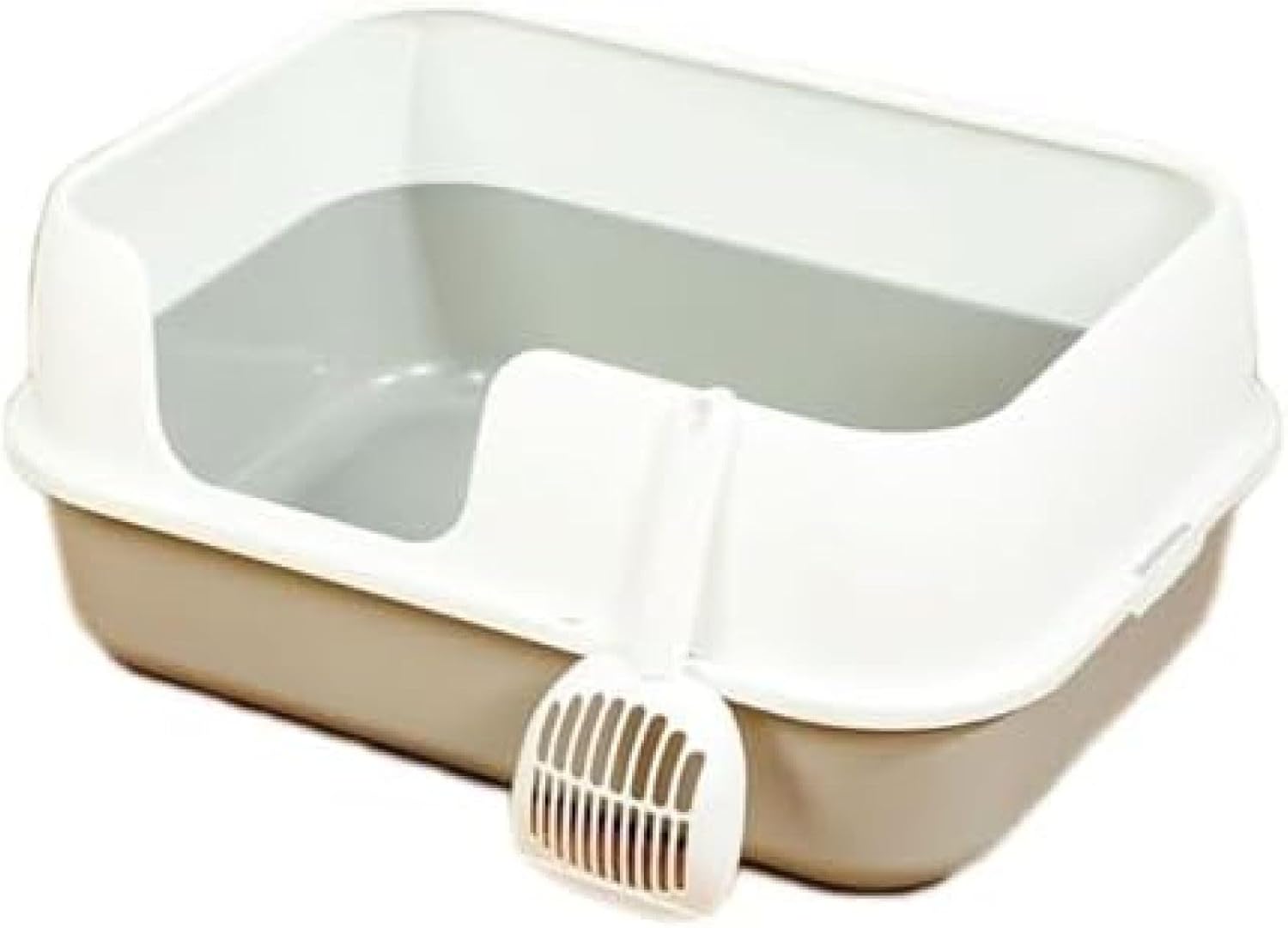 猫 トイレ 大型 猫用トイレ本体 本体セットねこ ネコ システムトイレ 大きめ ボックス 消臭 多頭 飛散ガード シンプル 61*44*26 抗菌 おしゃれ ゆったり ネコのトイレ 飛び散らない