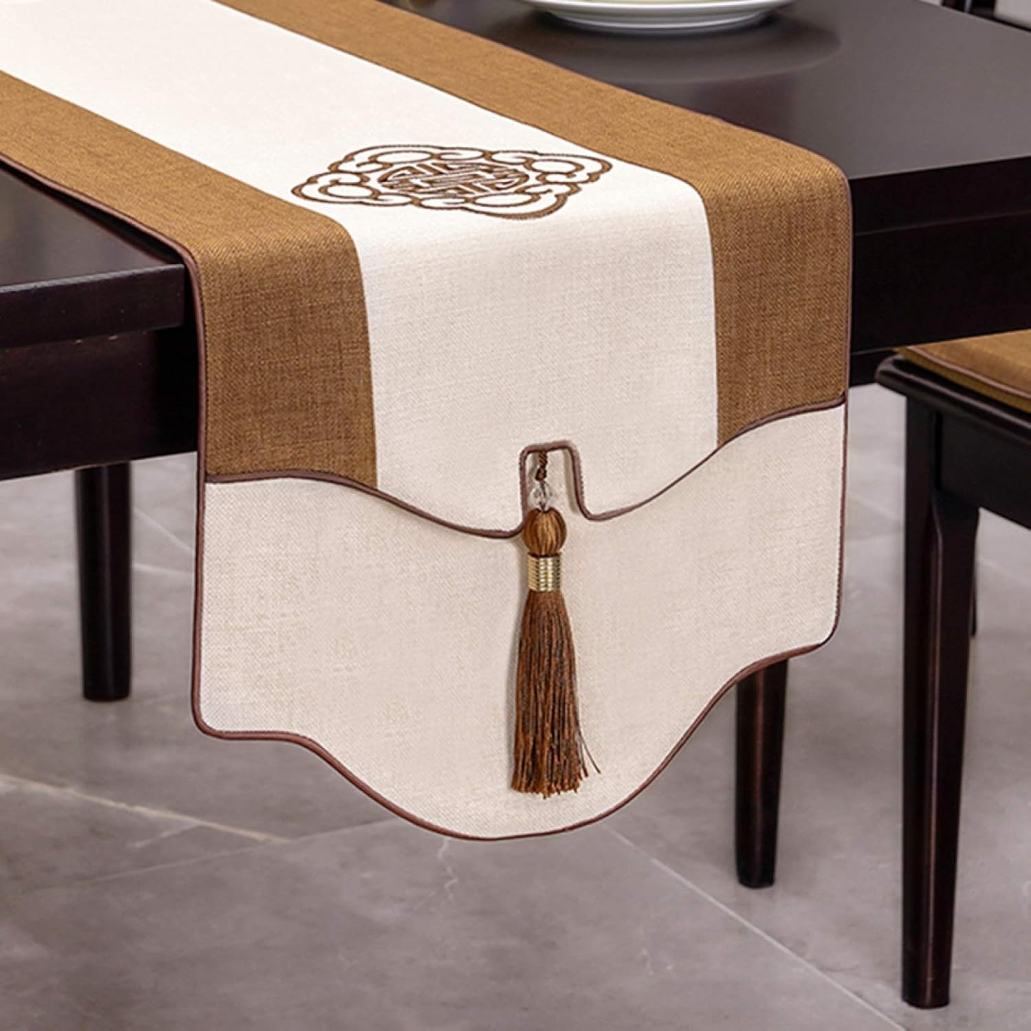 今めかしい 綿麻 一覧表走者 ちゃぶ台押しかぶせる 色合い２ 一覧表走者 一覧表真っただ中 雅びやか タッセル付き添い人 雅びやか リビング 臥し所 御厨子所 昼御飯 ちゃぶ台走者 ちゃぶ台飾りつけ ホームデコレー