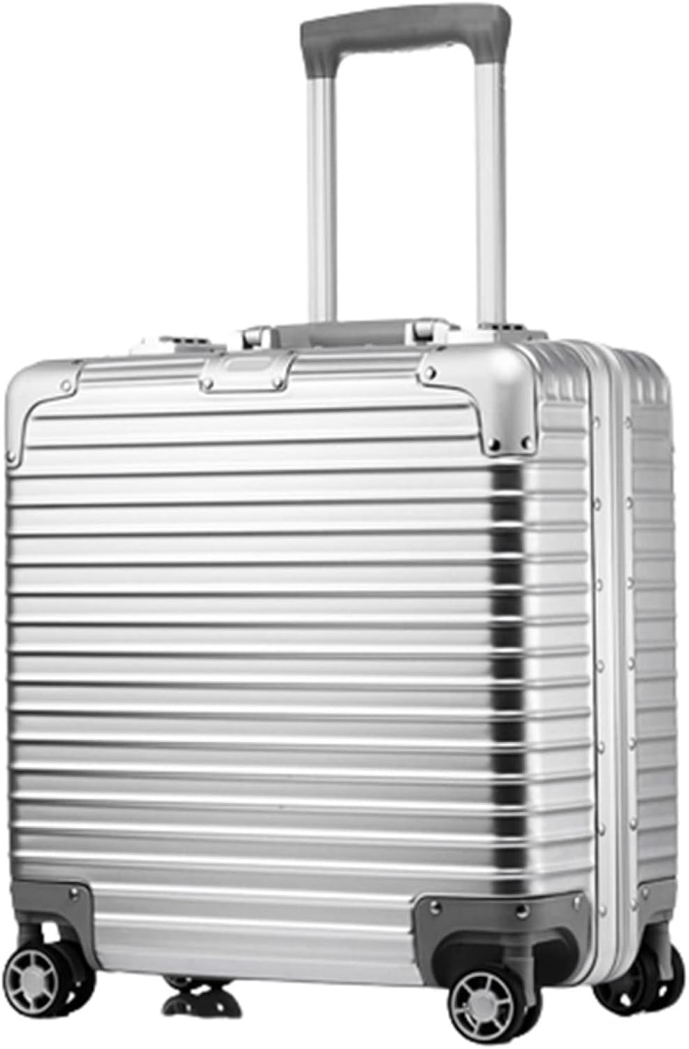 スーツケース キャリーケース 機内持ち込み 30L キャリーバッグ TSAロック搭載 アルミフレーム 超軽量 小型 耐衝撃 静音 ダブルキャスター 360度回転 旅行 ビジネス 出張 シルバー SSサ