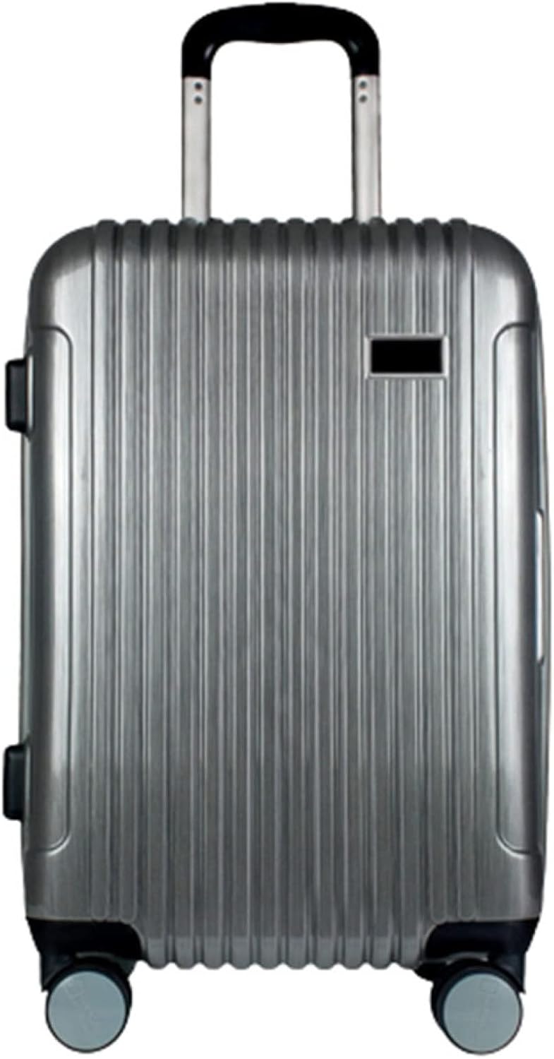 スーツケース キャリーケース 65L キャリーバッグ TSAロック搭載 ファスナー式 超軽量 大型 耐衝撃 静音 ダブルキャスター 360度回転 旅行 ビジネス 出張 シルバー Lサイズ（6-8泊）