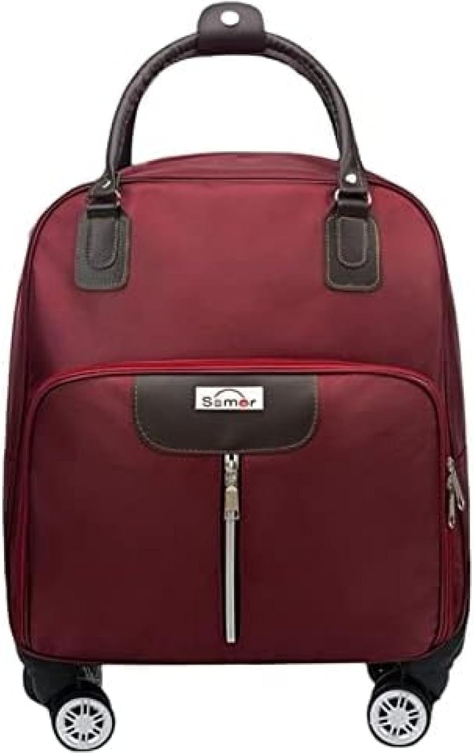 スーツケース レッド 30L スーツバッグ 2-3泊分 キャリングバッグ ビジネス用 多機能 防水 旅行用トロリー リュック カジュアル 出張 キャンプ 女性向け 男性向け ４つの撥水ポイントを備えた｜Funny Life 店
