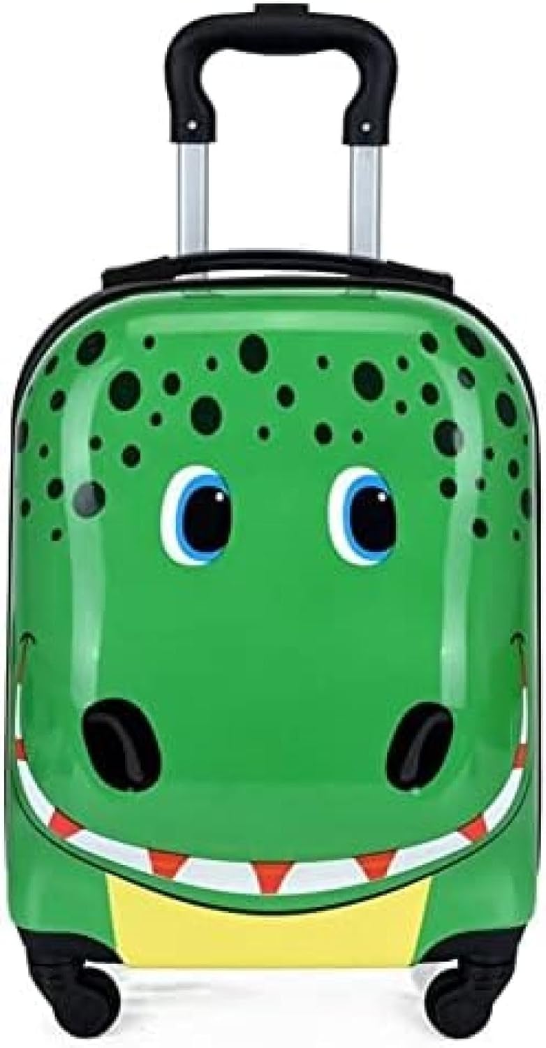 子供用スーツケース キッズキャリーケース キャリーバッグ 女の子 男の子用 小型 超軽量 機内持込 旅行荷物 18インチ 旅行 通学 遠足 出かけ便利 かわいい アニマルパターン カバ 45×30××