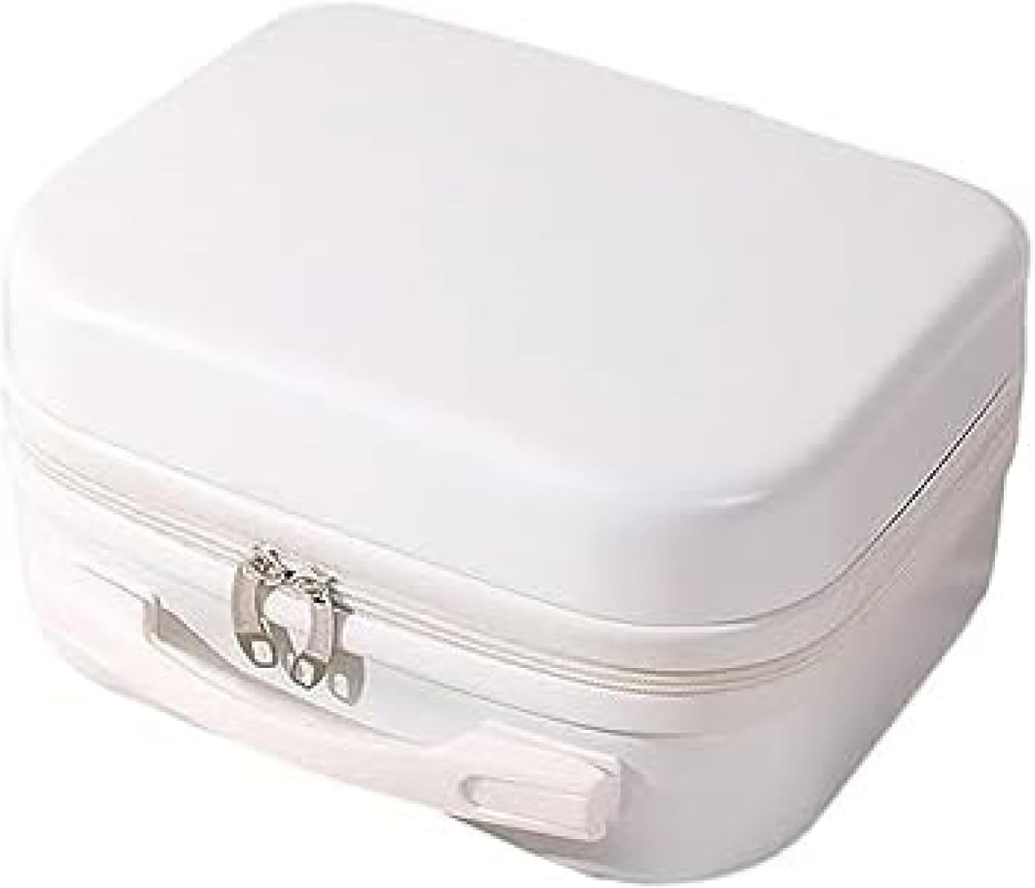 ミニスーツケース 小物入れ 可愛い 小型 ホワイト 30×23×15cm 機内持ち込み 軽量 大容量 メイクケース キャリーバッグ キャリーケース ミニ ハンドバッグ 防水 耐用 携帯便利 化粧品ケー