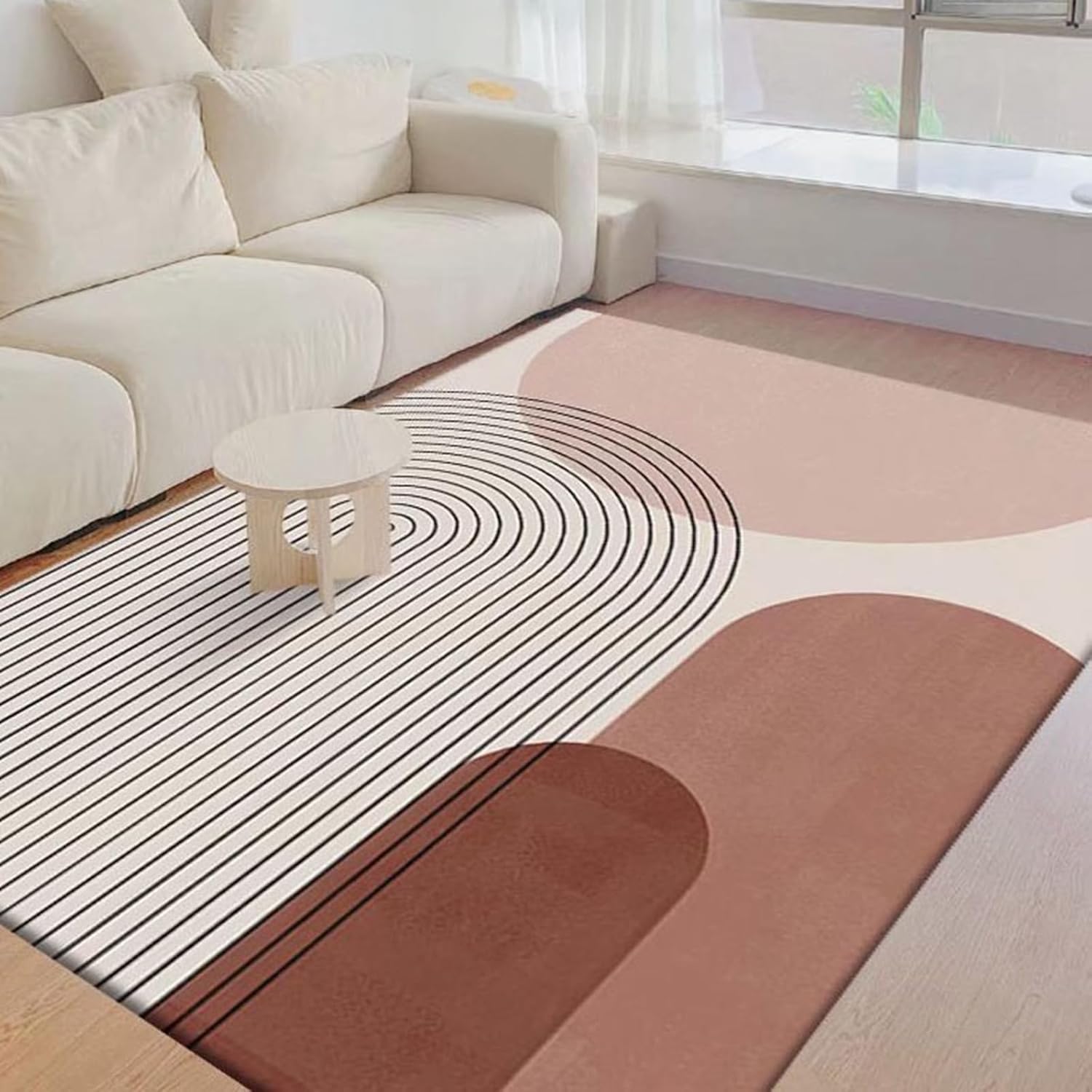 ラグマット 80x200cm カーペット 洗える 総柄 踏み心地良い 薄型 オールシーズン 長方形 北欧 インテリア モダン 吸音 防ダニ 耐摩耗性 抗菌防臭 ズレない 汚れにくい 掃除ラクラク 室内|Funny Life 店