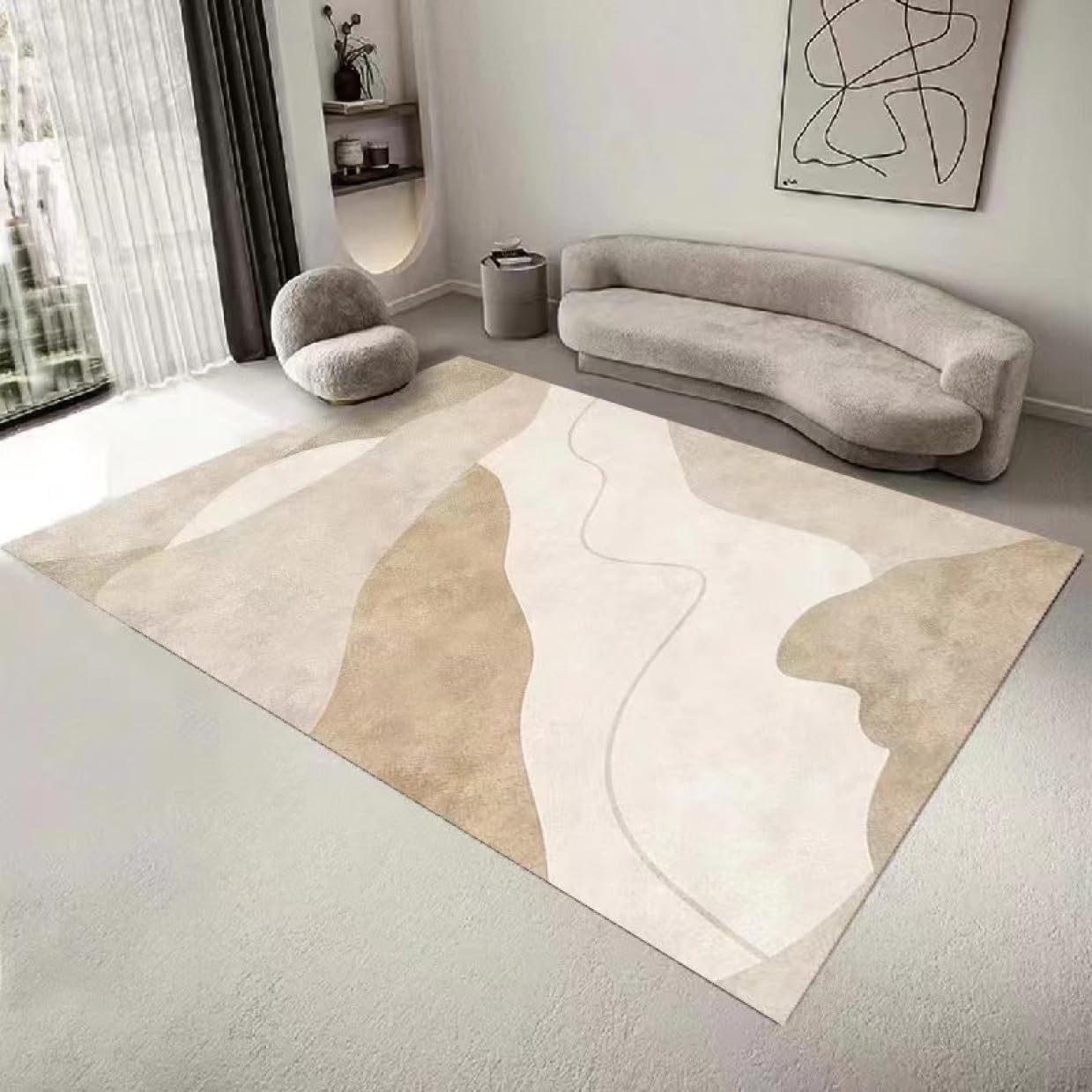 カーペット ラグ ラグマット 北欧 2畳 3畳 ウォッシャブル 200x250cm 抗菌 防臭 ホットカーペット対応 オールシーズン使える 北欧 リビングマット 幾何学模様 おしゃれ シンプル 室内用