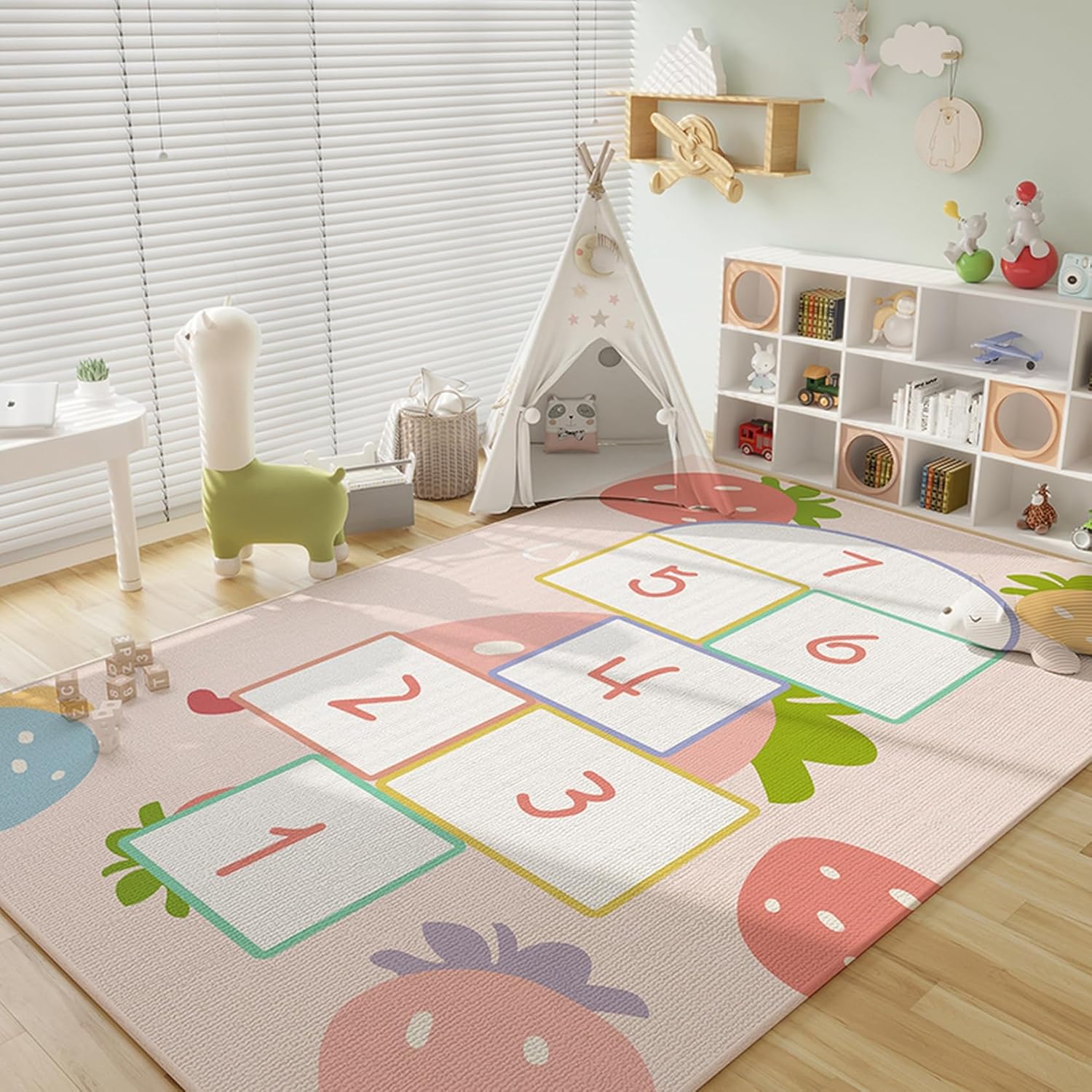 引っ敷き プレイマット 子供部屋 真っただ中引っ敷き 大判 石けり命のせんたく柄 ずれない 180*200コマーシャル 防塵 折りたたみ 上滑り打ち切り 消臭 洗える引っ敷き 床暖房装置 ふわふわ手当たり 床保護すること リビング 臥榻ルー