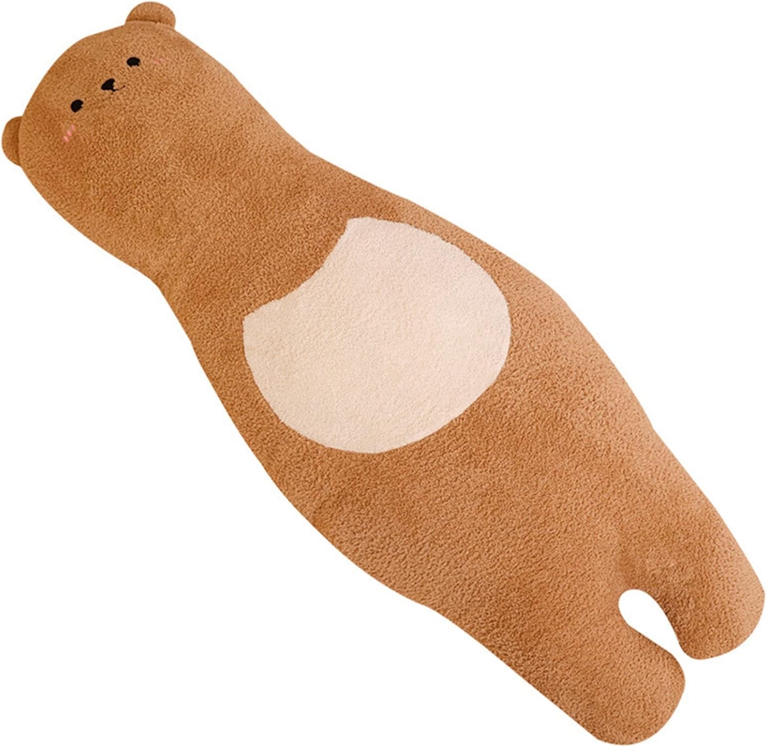 クマ 抱き枕 ロングまくら 円柱 ぬいぐるみ 可愛い キャラクター クッション 背当て 足枕 安眠枕 添い寝枕 多機能 ギフト マシュマロ マタニティ枕 事務室 在宅勤務 車用 洗える 取り外し可能