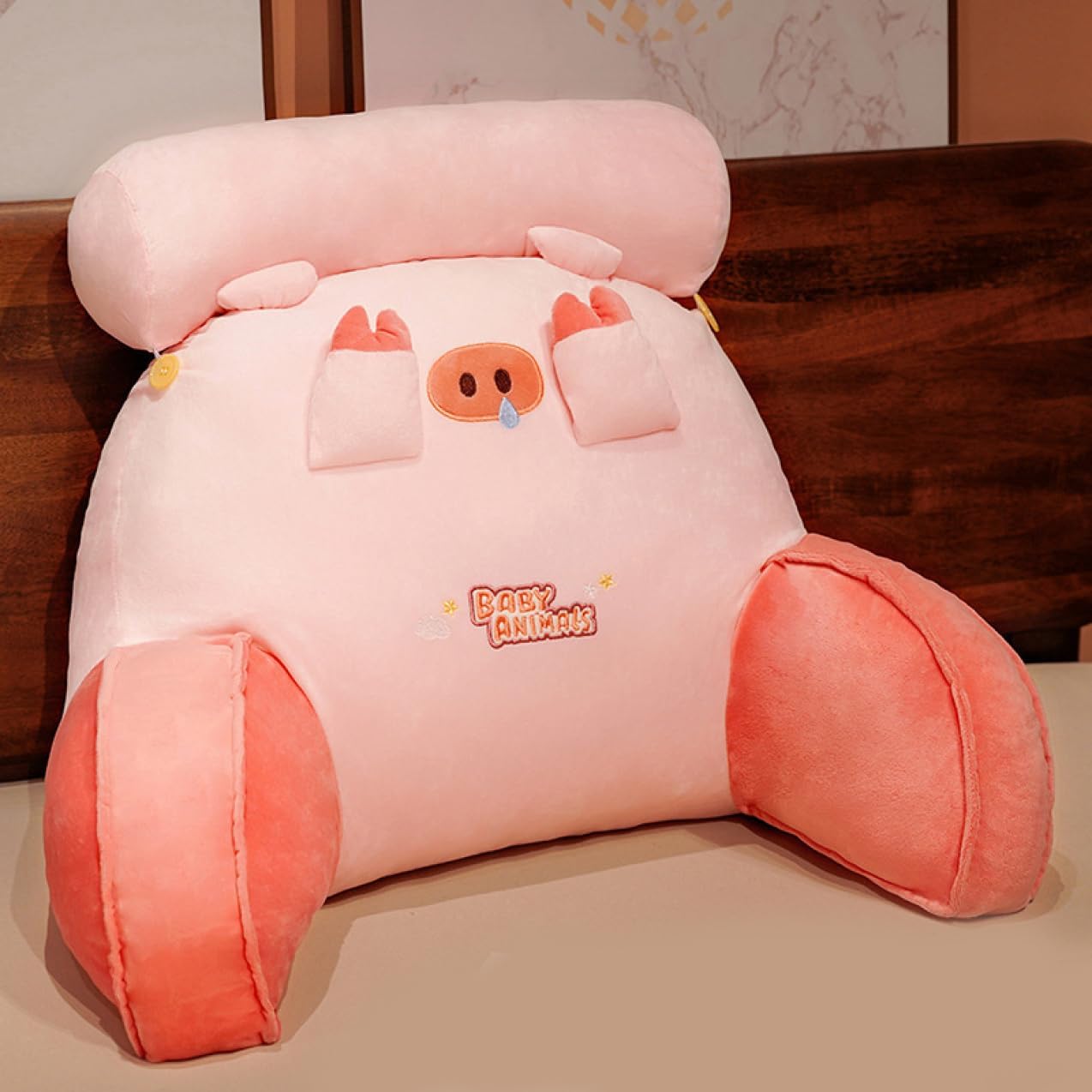 ソファー 背もたれ クッション ベッド 背もたれ クッション 60*40CM 車 椅子 ソファークッション 腰枕 クッション カラー2 かわいい レストクッション ごろ寝 リラック 洗える レストクッ