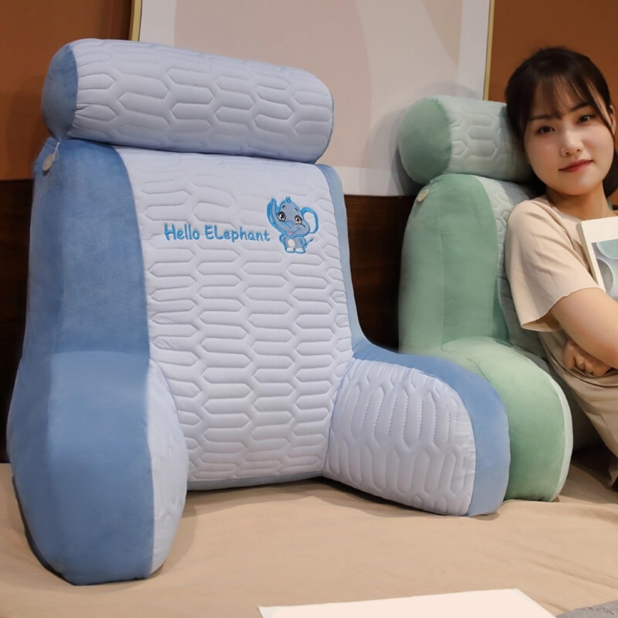 夏用 涼しい 65*60cm 背もたれ カラー6 腰枕 冷感 耐久性 くつろぎ モダン 背当てクッション 仮眠用 ベッドの上 プレゼント用 ヘッドボードクッション 背当てクッション リラックス レスト