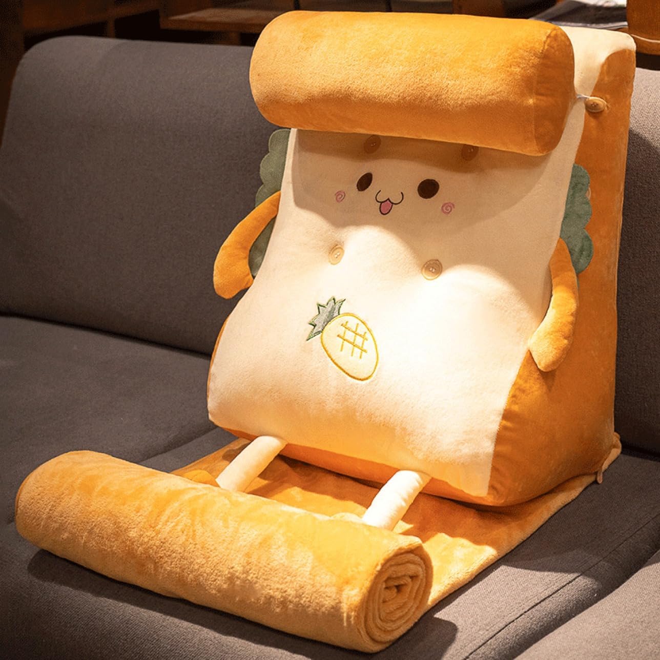 クッション 背もたれ 三角クッション おしゃれ 抱き枕 腰枕 45*50*25 リラックス うつ伏せ 北欧 洗える インテリア 腰クッション 可愛い枕付き お昼寝 レストクッション 座椅子 ベッド用｜Funny Life 店