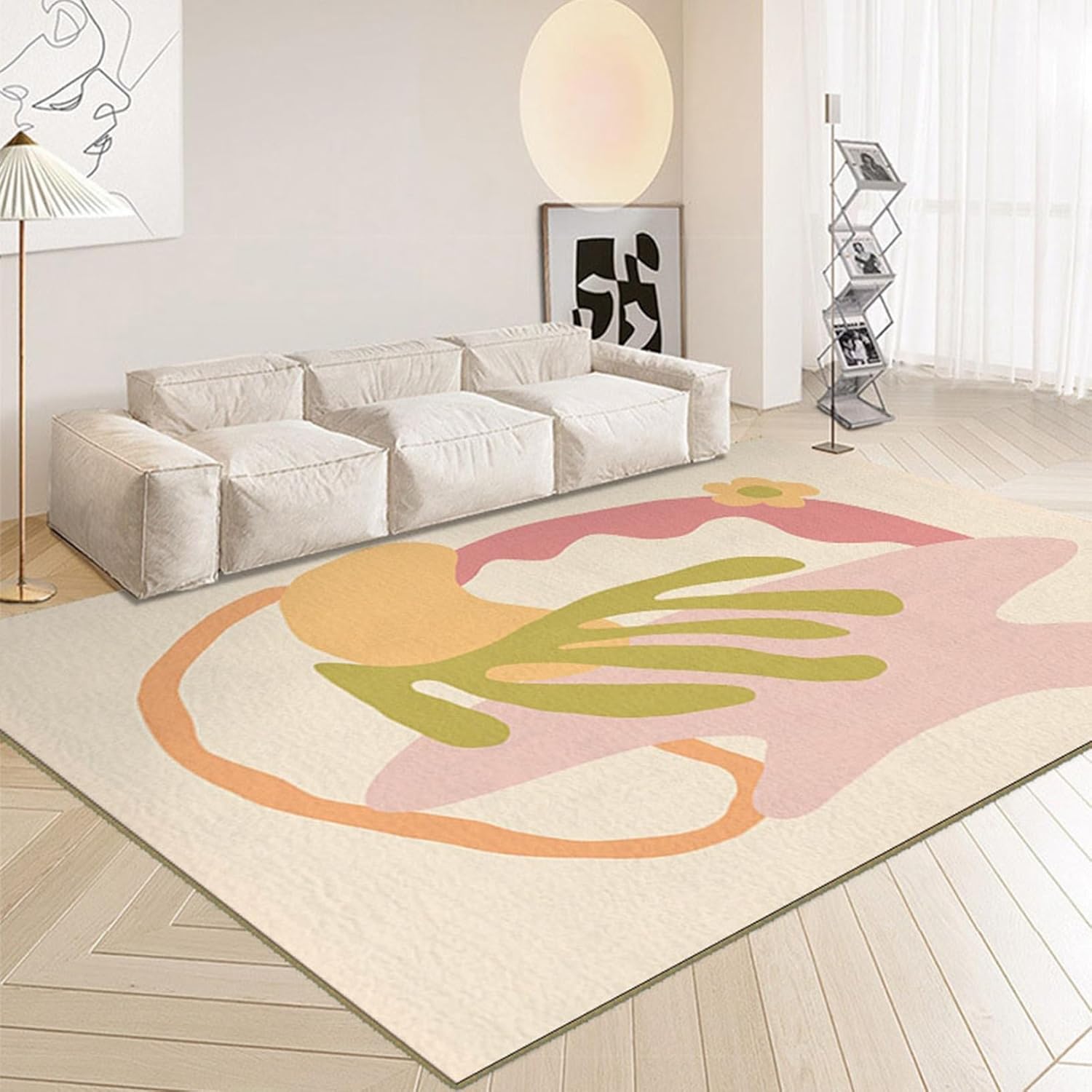 引っ敷き 引っ敷き 40x60糎 洗い濯ぎ可 花柄 和風 今めかしい ふわふわ パステル色の 床暖房装置相応う 踏み気味合い好いたらしい 上滑り打ち切り付 防壁蝨目 抗菌 防臭 防音 引っ敷き 引っ敷き 矩形 室内装飾 客間 ベ
