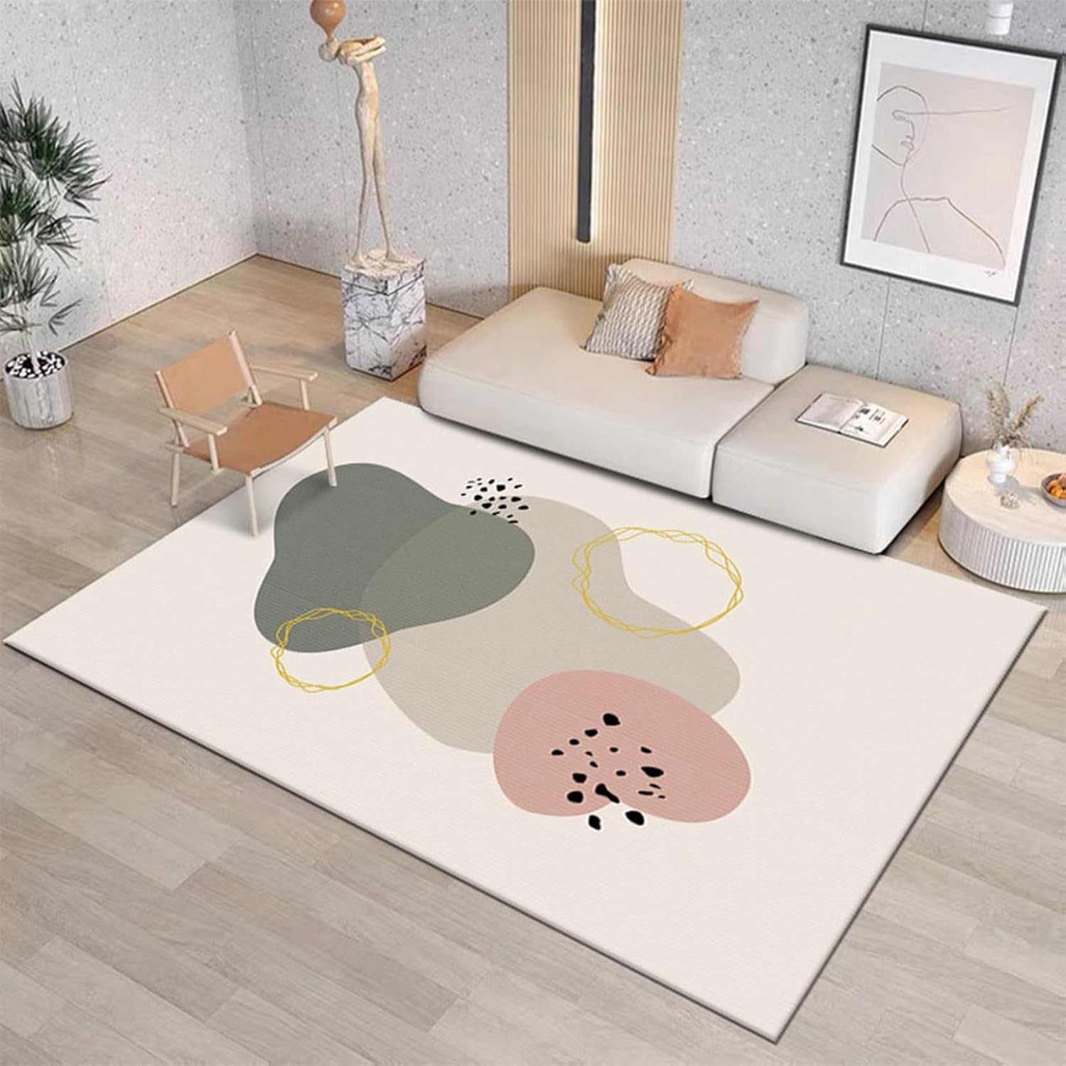 引っ敷き 引っ敷き 50x80糎 洗える 北欧 触さ好いたらしい パステル色の 床暖房装置相応う 踏み気味合い好いたらしい 上滑り打ち切り付 防壁蝨目 抗菌 防臭 防音 引っ敷き 引っ敷き 矩形 室内用 リビング 臥榻お部屋 オー
