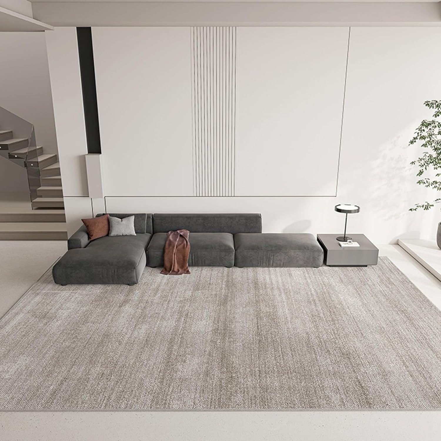 ラグマット 200x300cm カーペット 洗濯可 シンプル グラデーション 耐摩耗性 すべり止め 防ダニ 防音 折り畳み 踏み心地良い 床暖房対応 絨毯 じゅうたん 長方形 室内用 ホール ベッドル