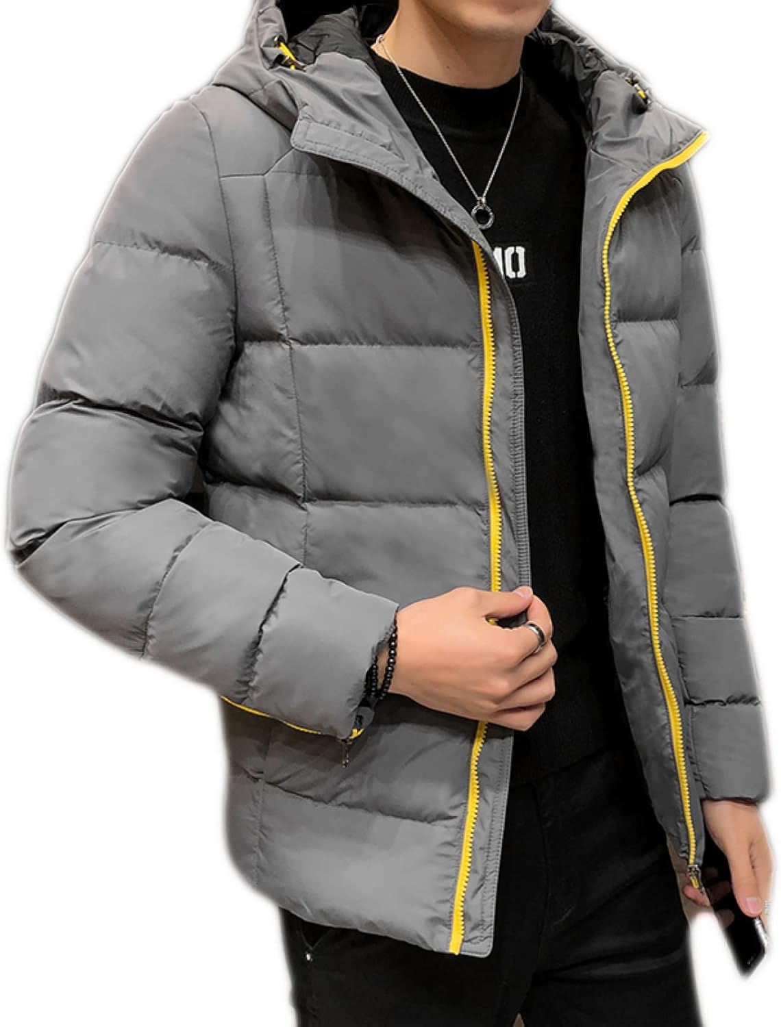 中綿ジャケット ダウンジャケット ダウンコート アウター 服 外套 ジャンパー 厚手 ボリューム 撥水 防風 保温 防寒 動きやすい 柔らかい カジュアル ストリート フード付き 冬物 冬服 オシャレ｜Funny Life 店
