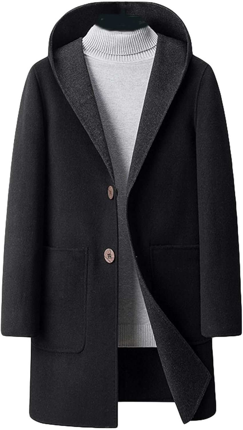 ダッフルコート メンズ 秋冬服 メルトン 厚手 オーバーコート フード付き ゆったり ロングコート メルトンコート ビジネス 通勤 アウター 旅行 アウトドア フォーマル カジュアル チェスターコート