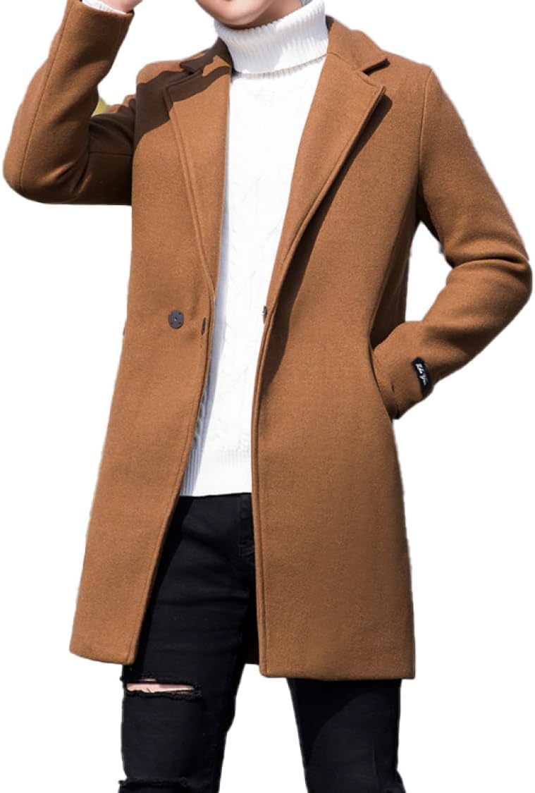チェスターコート メンズ スリム ロングコート ビジネス ベーシック ロングコート 大きいサイズ 通勤 ジャケット ファッション 無地 メルトンコート ビジネス 通勤 紳士服 カジュアル 防寒着 フォ