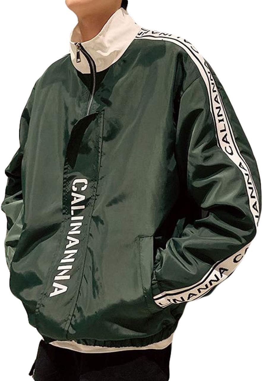 メンズジャケット 長袖 ゆったり ブルゾン ライトジャケット 無地 ゆる ジャンパー ストリート系 アウター 春服 大きいサイズ