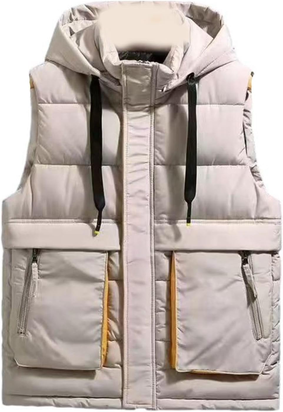 ダウンコットンベスト ベスト メンズ 大きいサイズ L-7XL 兜布口袋 立ち襟 ジップアップ ラージポケット 中綿 冬服 あったか トップス 無袖ジャケット 厚い 保温 通勤 トレンド|Funny Life 店