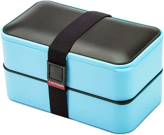 お弁当箱 お弁当箱 2段 できたて弁当箱 目こぼし押しとどめる二層弁当箱 二層弁当箱 陰電子範囲弁当箱 教え子弁当箱 (Blue 1200ml)