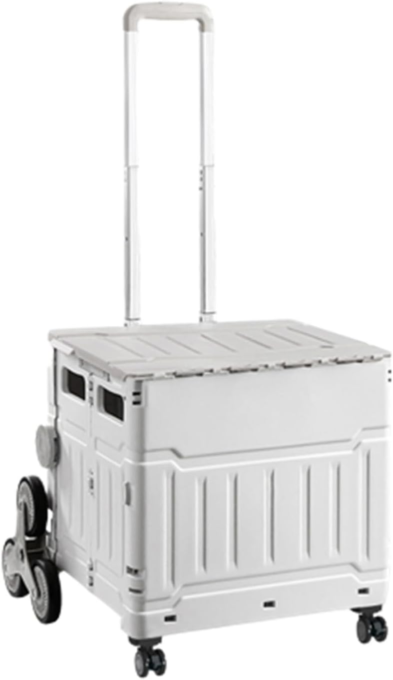 ローリングクレート 折りたたみボックス ショッピング アウトドア 釣り BBQ キャリーワゴン 台車 45L/75L 買い物キャリー 簡単組立て 4輪/8輪 コンパクト 調整可能なドローバー 便利グッ