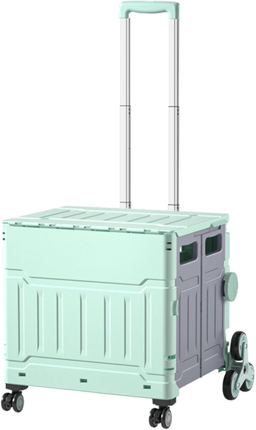 ショッピングカート お買い物キャリー 折り畳み 50L/75L コンパクト 収納ボックス 4輪/8輪 ローリングクレート 調整可能なドローバー 荷物運び 簡単組立て アウトドア 釣り 旅行 キャンプ｜Funny Life 店
