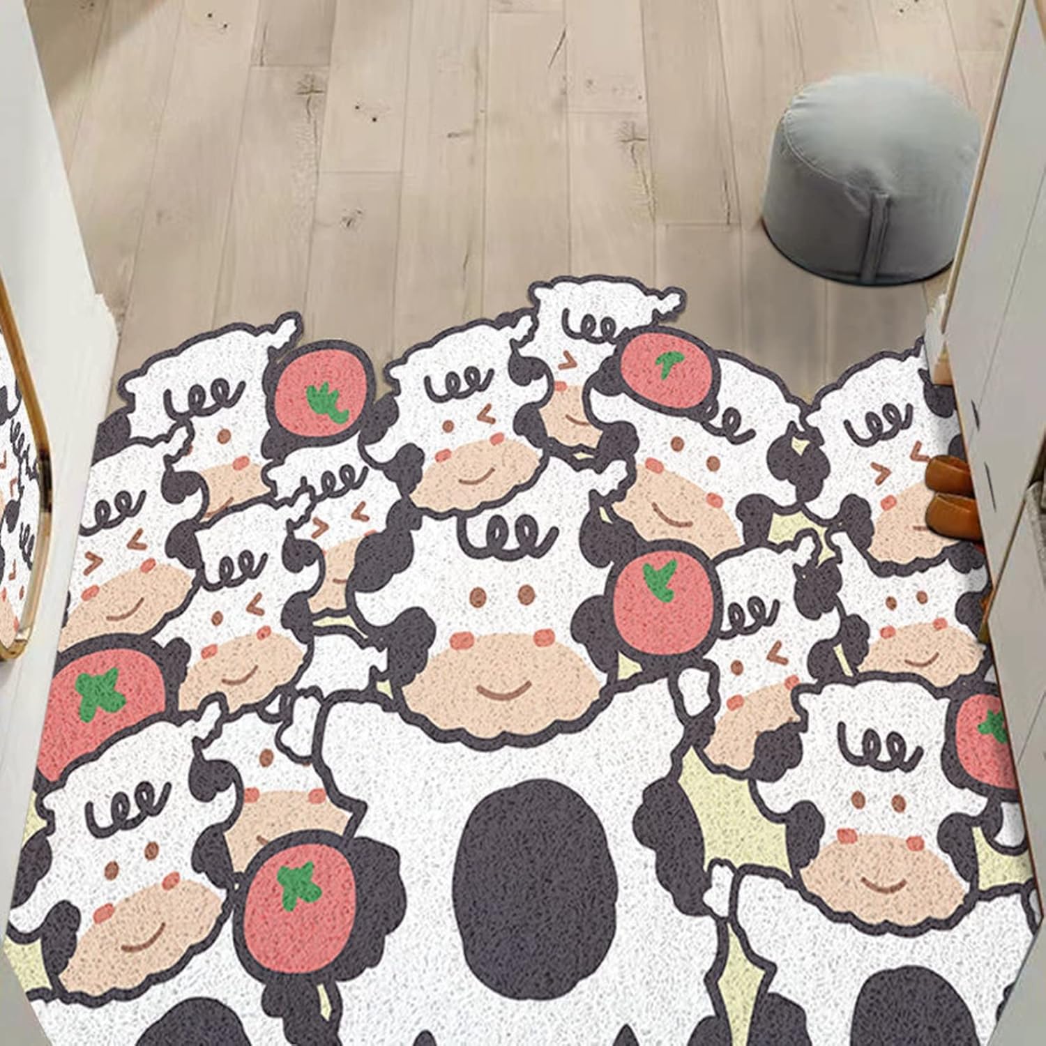 玄関マット ドアマット 長方形 60x90cm 丸洗い 吸水 速乾 動物柄 可愛い DIY可能 ずれない 抗菌防臭 汚れにくい ケガ防止 耐摩耗性 足拭きマット 屋外 室内 家庭用 オールシーズンン