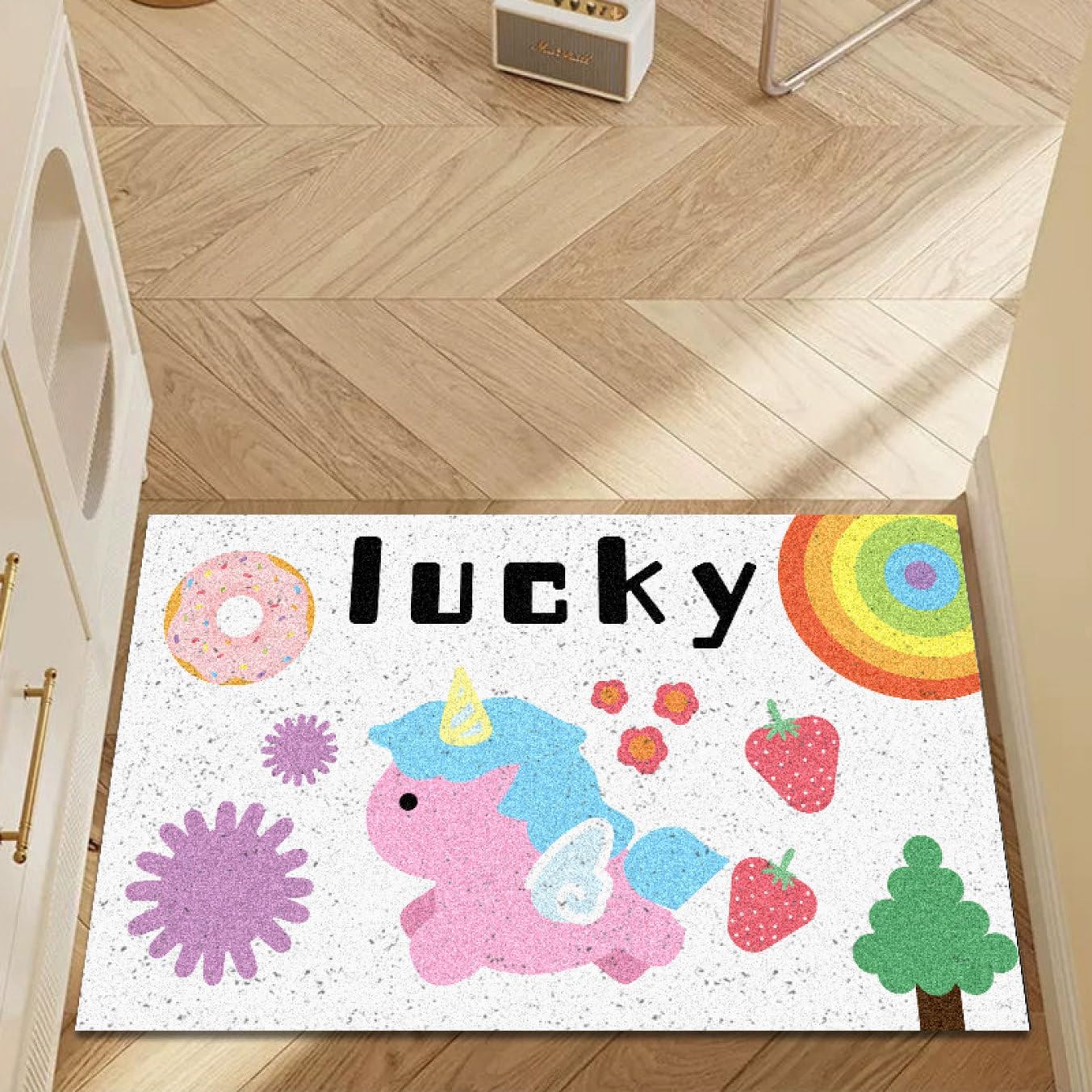 玄関マット PVCエントランスマット 玄関 50*80cm 屋外 泥落とし おしゃれ ドアマット カラー4 室外 家庭用 業務用 ベランダ かわいい 丈夫 洗える 滑りにくい お手入れ簡単 庭 インテ