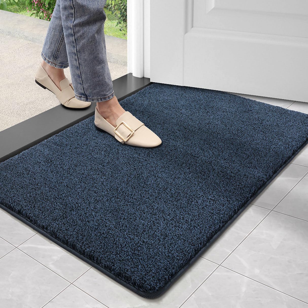 玄関マット 泥落とし 除塵 ドアマット 滑り止め 屋外 室内 業務用 50*80cm 家庭用 オールシーズン適用 玄関マット 足ふきマット 滑り止めマット 北欧風 室内 ホテル 洗える 雨 雪 泥落と