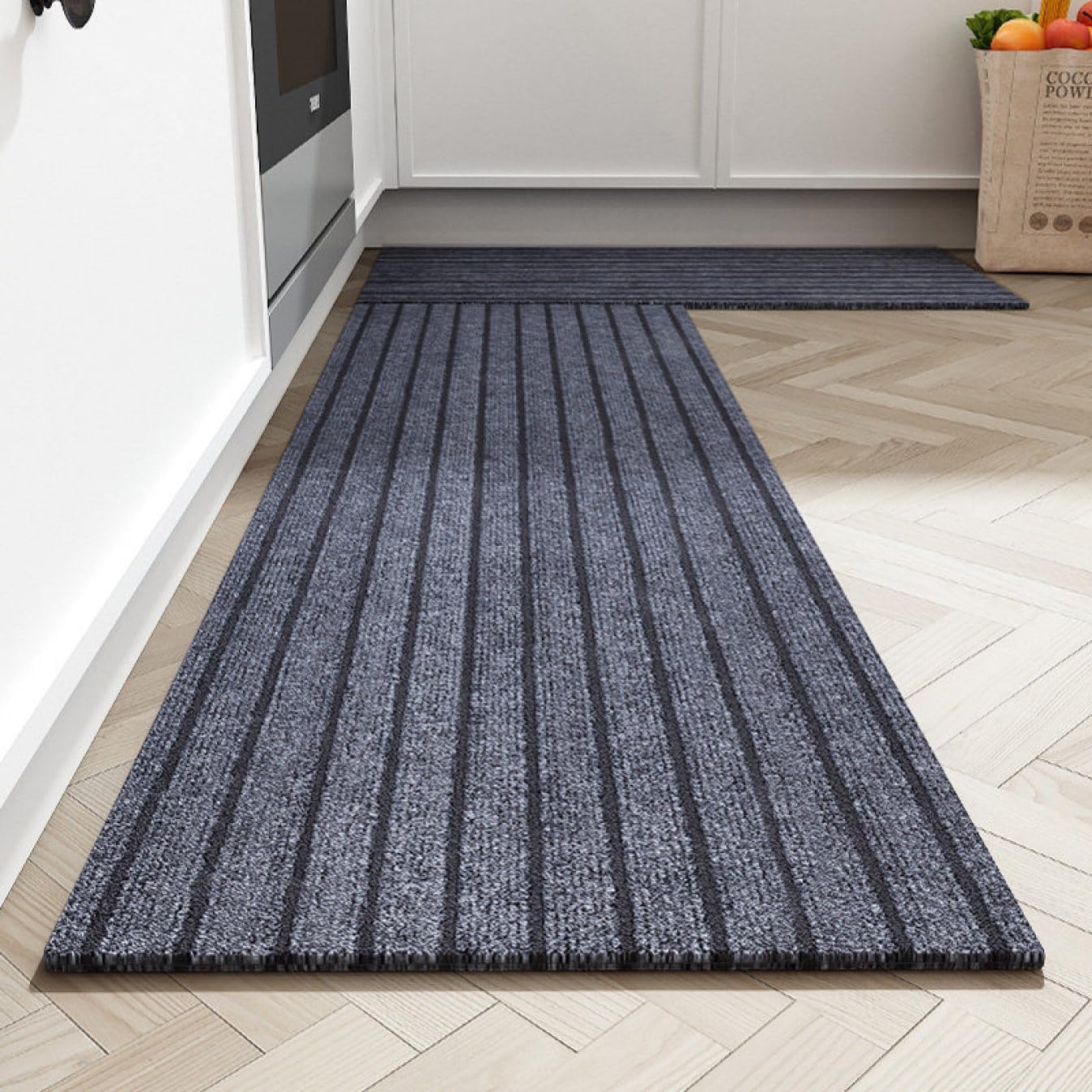 キッチンマット 吸水 滑らない 洗える 玄関マット 泥落とし 長方形 低反発 50x80cm ラグ ロングカーペット 防ダニ 抗菌 防臭 汚れ防止 足ふきマット バスマット 家庭用 滑り止め 騒音対策
